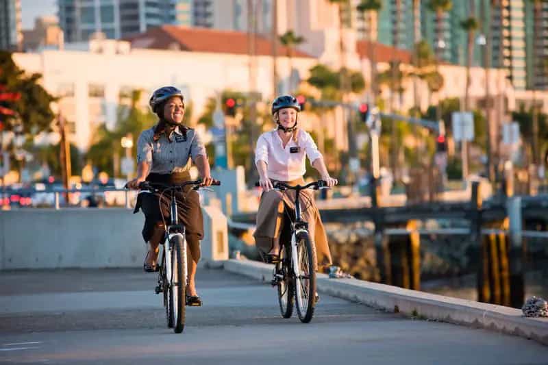 Sisters missionaries on bikes