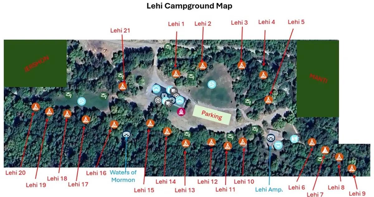 Cinnamon Creek Camp Map 2